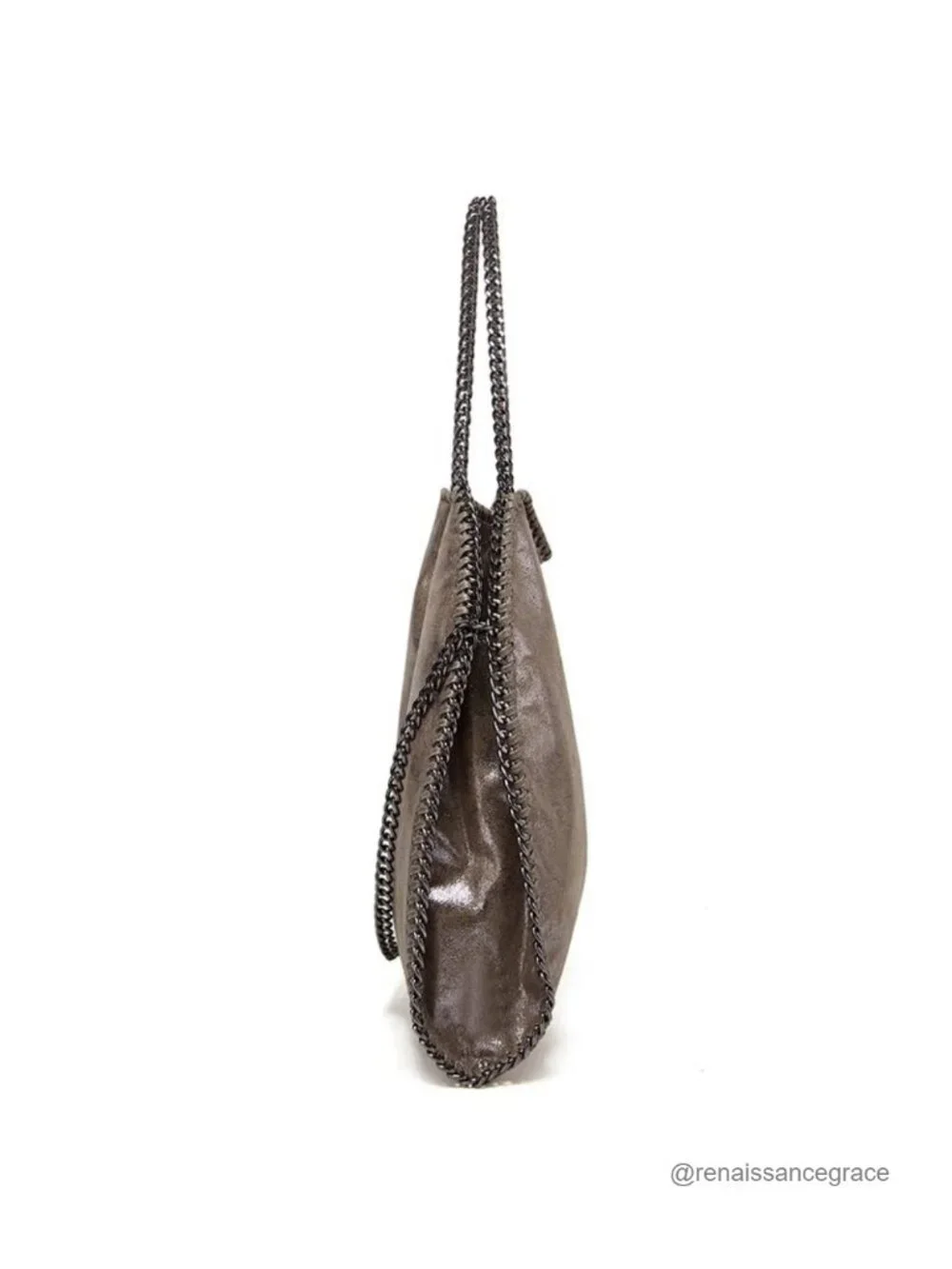 Faux Leather Hobo Shoulder Bag Women Crossbody Chain Large Handbag